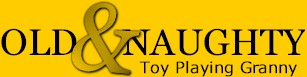 Old and naughty - toy playing granny